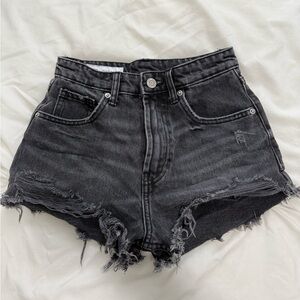 Zara Black High Waist Shorts